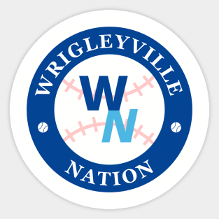 Wrigleyville Nation Logo Sticker